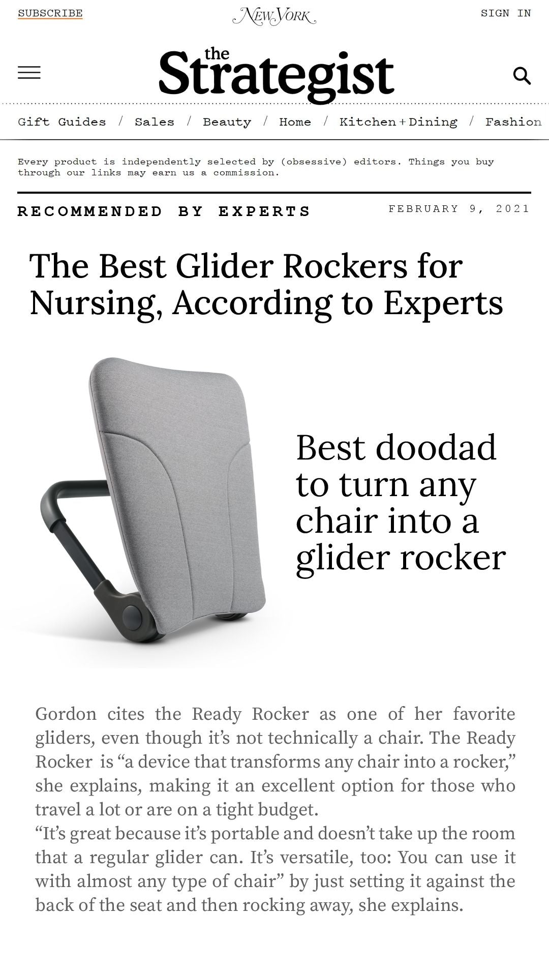 The Best Glider Rockers for Nursing, According to Experts
