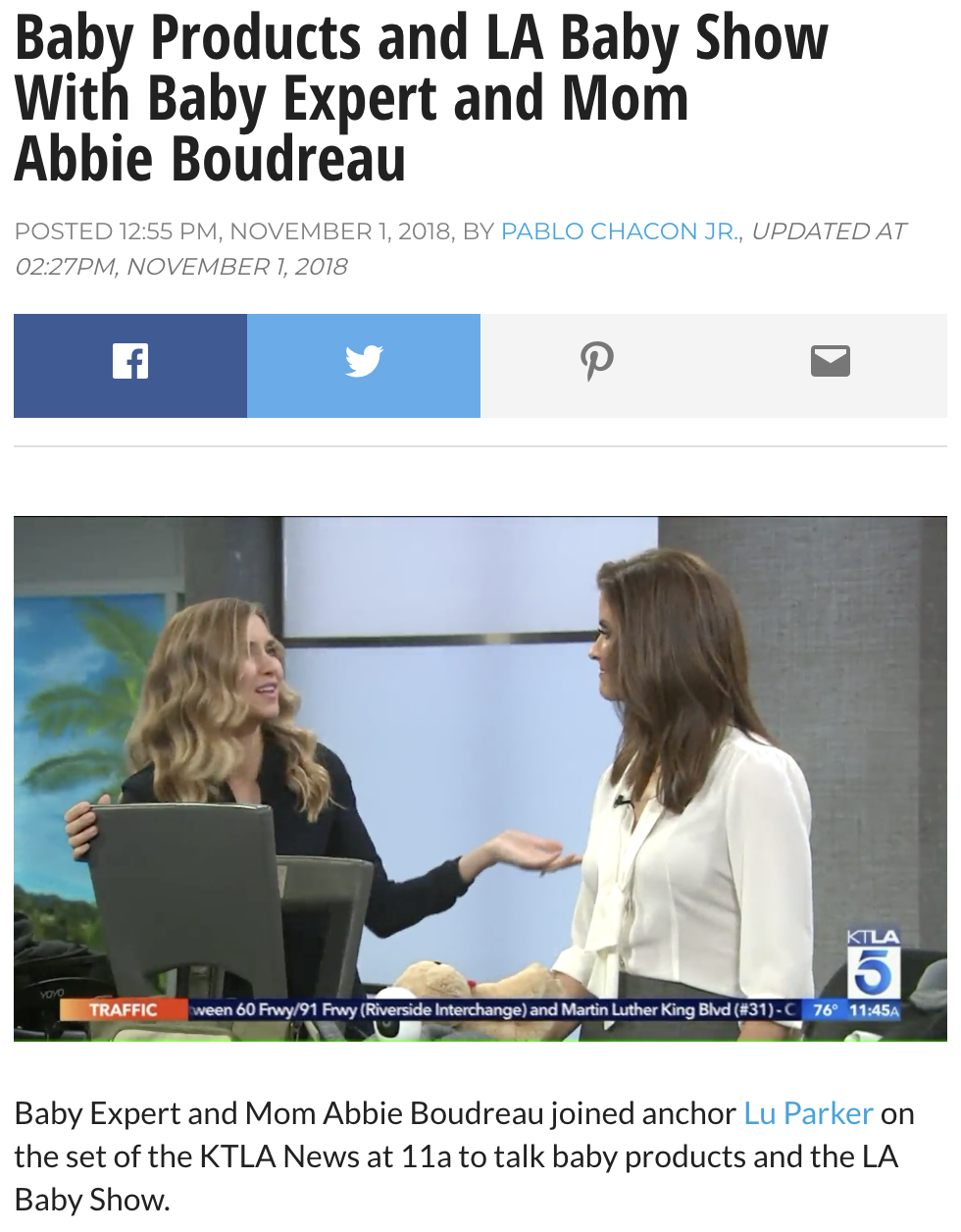 The Ready Rocker Makes Appearance in KTLA 5 News