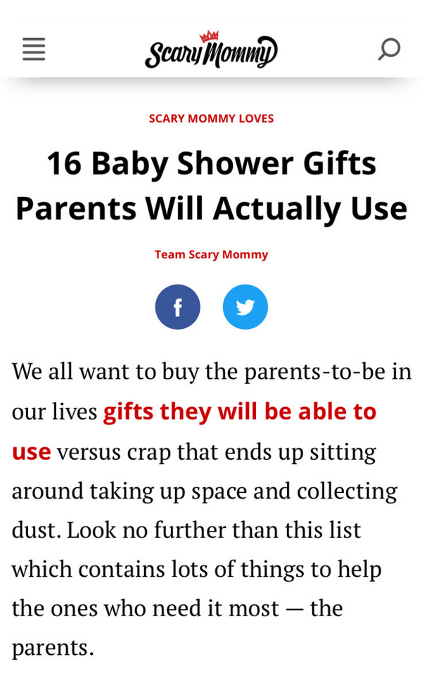 Ready Rocker Mentioned in Scary Mommy