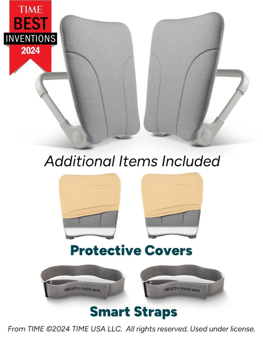 2 Deluxe Ready Rockers (Cloud) + 2 Smart Straps + 2 Protective Covers (Sand)