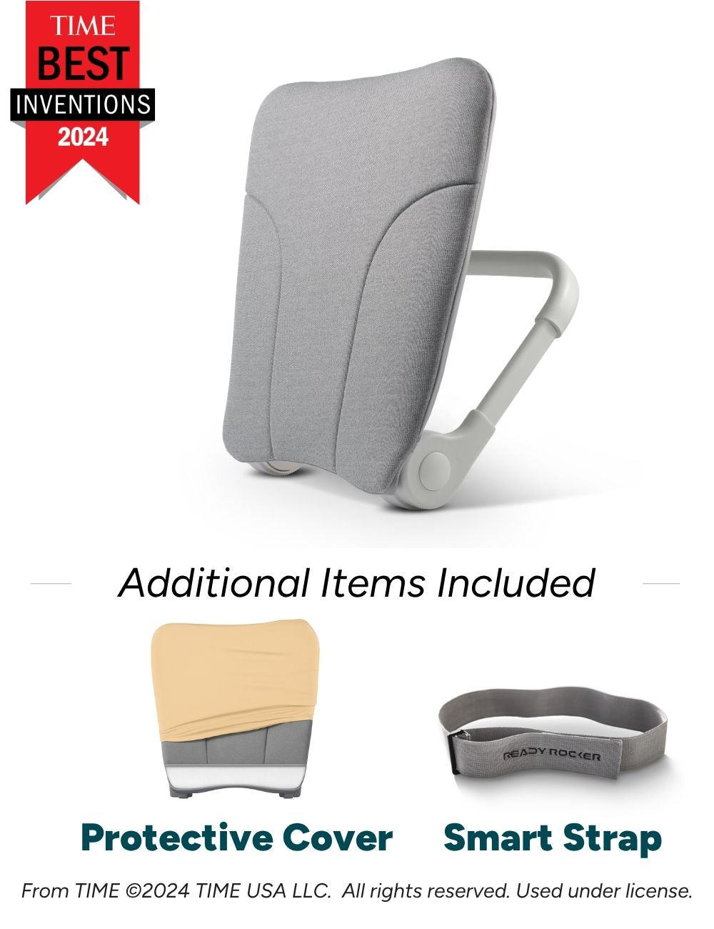 Deluxe Ready Rocker [Cloud] + Protective Cover (Sand) + Smart Strap