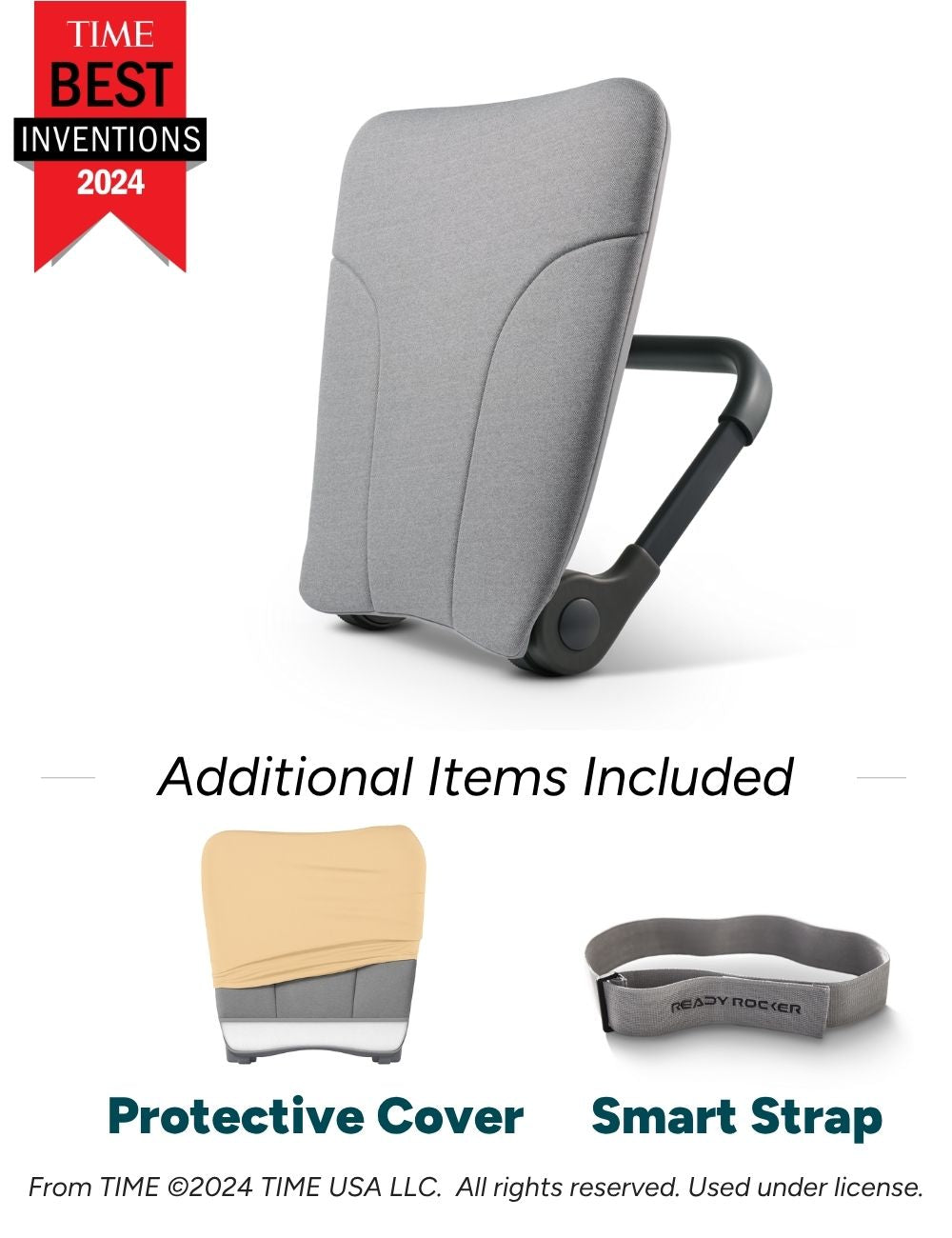 Deluxe Ready Rocker [Slate] + Protective Cover (Sand) + Smart Strap