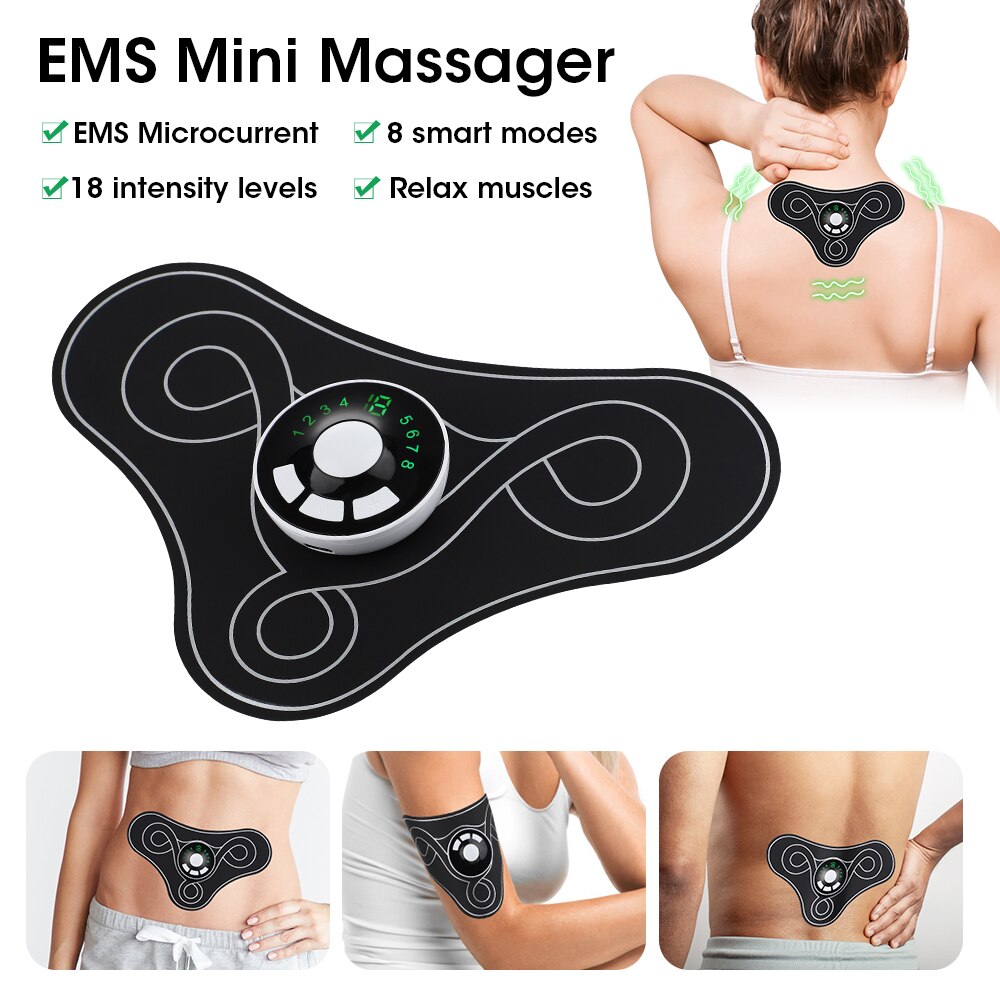 EMS Electric Massager Stimulator Pain Relief Back Health Care